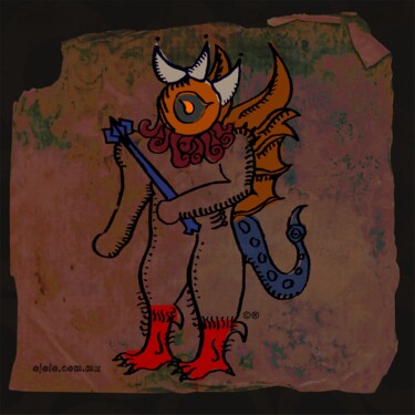 Arte digitale intitolato "demoniojo-4." da Ojolo - Abel García, Opera d'arte originale, Pittura digitale