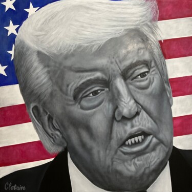 "Donald Trump" başlıklı Tablo Clotaire Charriere tarafından, Orijinal sanat, Petrol