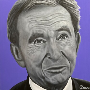 Bernard Arnault Schilderij getiteld "Bernard Arnault" door Clotaire Charriere, Origineel Kunstwerk, Olie