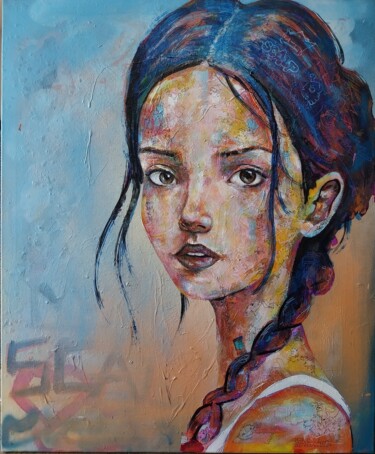 Peinture intitulée "Ouais bof" par Pascal Fairier, Œuvre d'art originale, Acrylique