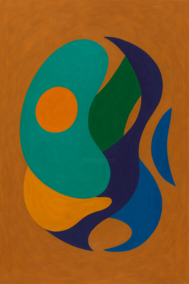 Arts numériques intitulée "Équilibrent  Chroma…" par Yahya Ahssaini, Œuvre d'art originale, Peinture numérique
