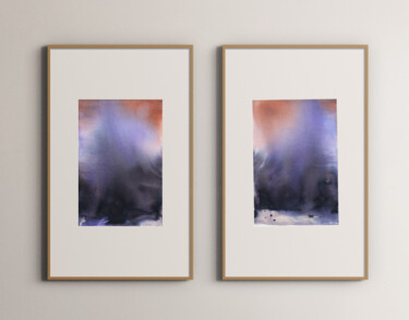 "Twilight Breath" Schilderij getiteld ""Twilight Breath"" door Viktoria Daneva, Origineel Kunstwerk, pigmenten