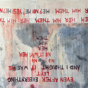 Erased Before Speaking Painting titled "Erased Before Speak…" by Gela Mikava, Original Artwork, Acrylic