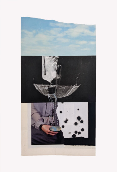 Riflessione Collages getiteld "Riflessione" door Chiara Criniti, Origineel Kunstwerk, Acryl