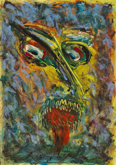Schilderij getiteld "O grito de horror d…" door Dagoberto Pereira, Origineel Kunstwerk, Acryl