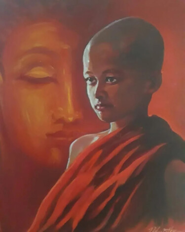 绘画 标题为“Path of Enlightenme…” 由Nilantha Vidanarachchi, 原创艺术品, 油