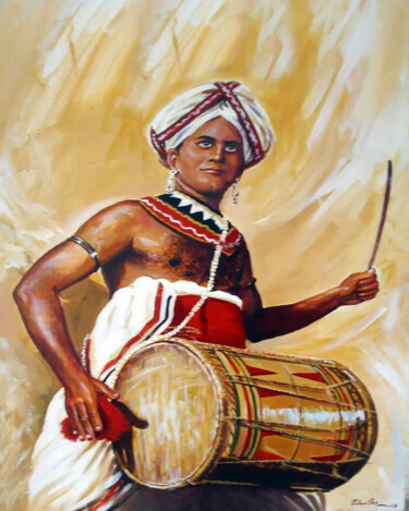 Harmonic Heritage Картина под названием "Harmonic Heritage" - Nilantha Vidanarachchi, Подлинное произведение искусства, Масло