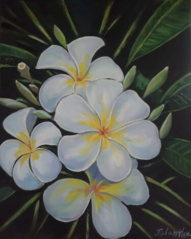 Garden's Silent Symphony 绘画 标题为“Garden's Silent Sym…” 由Nilantha Vidanarachchi, 原创艺术品, 油