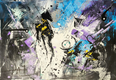 Energetic Whirlwind Pittura intitolato "Energetic Whirlwind" da Ruben Ghulyan, Opera d'arte originale, Olio