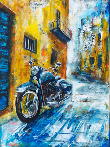 Fahrt in die Vergangenheit 绘画 标题为“Fahrt in die Vergan…” 由Marlis Schedler (schemaart), 原创艺术品, 丙烯 安装在木质担架架上