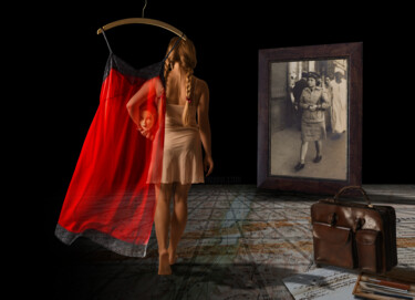 数字艺术 标题为“Red nightgown and a…” 由Daphna Laszlo Katzor, 原创艺术品, 数码摄影