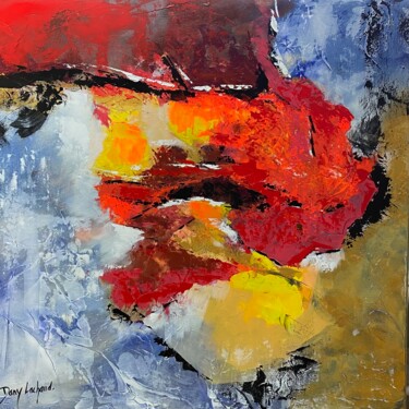 Peinture intitulée "COQUELICOT" par Dany Lachaud, Œuvre d'art originale, Acrylique Monté sur Châssis en bois