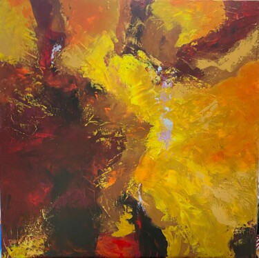 Ζωγραφική με τίτλο "CHOC DES COULEURS" από Dany Lachaud, Αυθεντικά έργα τέχνης, Ακρυλικό Τοποθετήθηκε στο Ξύλινο φορείο σκελ…