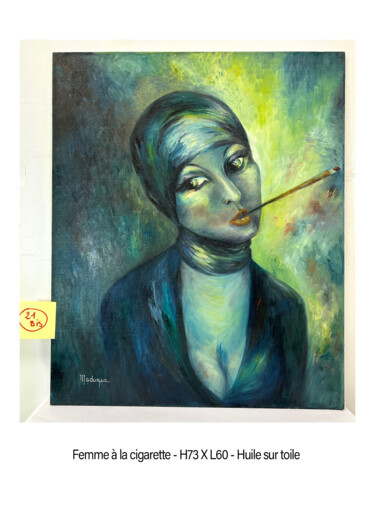 "Maduzac Femme à la…" başlıklı Tablo Johan De La Monneraye tarafından, Orijinal sanat, Petrol