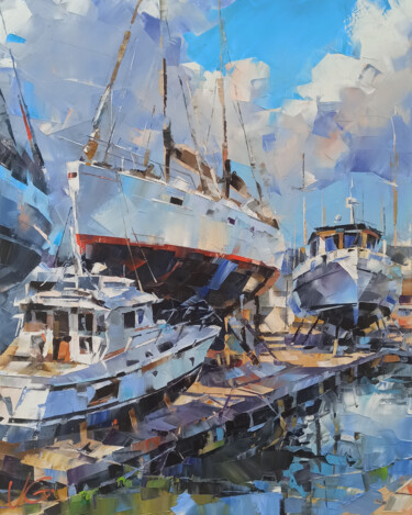 Pintura intitulada "SIESTA" por Volodymyr Glukhomanyuk, Obras de arte originais, Óleo