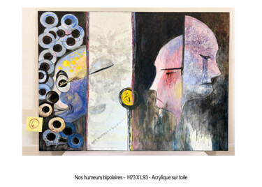 "Maduzac Nos Humeurs…" başlıklı Tablo Johan De La Monneraye tarafından, Orijinal sanat, Akrilik