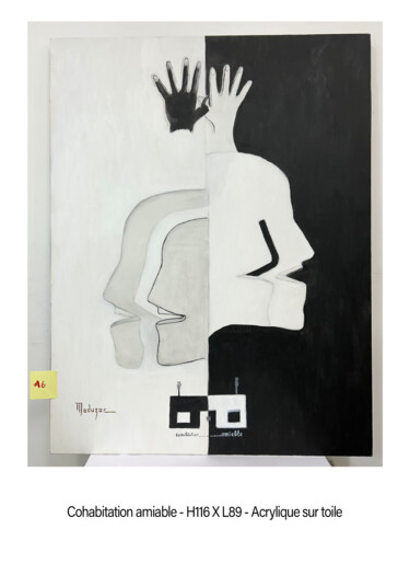 Malerei mit dem Titel "Maduzac  Cohabitati…" von Johan De La Monneraye, Original-Kunstwerk, Acryl