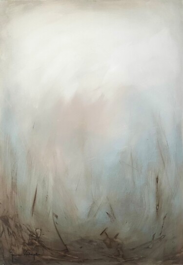 绘画 标题为“Echoes 2” 由Joanna Wietrzycka, 原创艺术品, 丙烯 安装在木质担架架上
