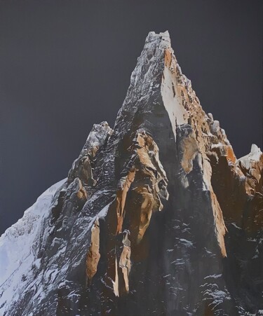 Painting titled "Contrastes sur les…" by Patrick Egger, Original Artwork, Acrylic Mounted on Wood Stretcher frame