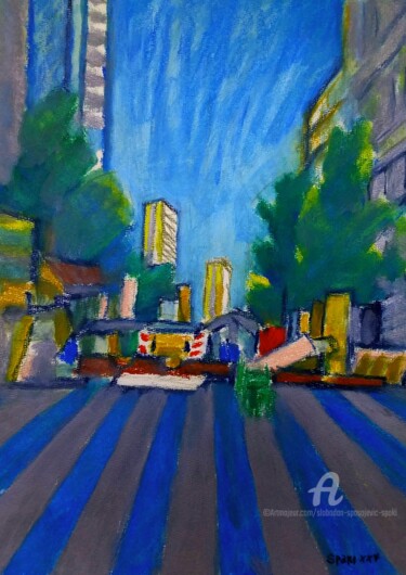 제목이 "Vraiment streetart"인 미술작품 Slobodan Spasojevic (Spaki)로, 원작, 파스텔