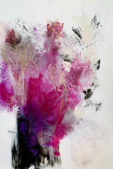 Pittura intitolato "Blossom III" da Anik Lapointe, Opera d'arte originale, Acrilico Montato su Telaio per barella in legno