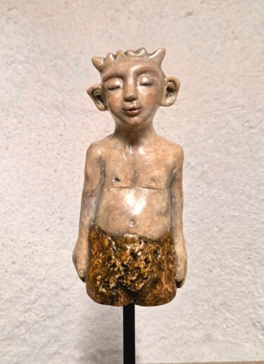 "Faune naturel" başlıklı Heykel Mc Boucault (MCB) tarafından, Orijinal sanat, Alçı