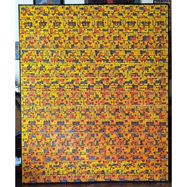 Painting titled "Mundo Hermético San…" by Muniek, Original Artwork, Acrylic