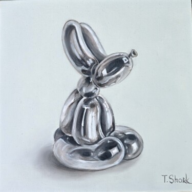 Pintura intitulada "Glass ballon Dog #1" por Tanya Shark, Obras de arte originais, Óleo