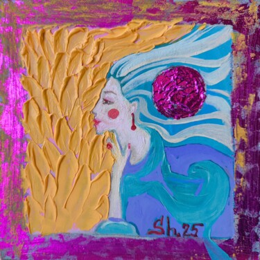 绘画 标题为“Women Sun Art Girl…” 由Svetlana Sindere, 原创艺术品, 油 安装在纸板上