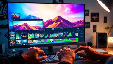 Arte digitale intitolato "Video editing" da Alexandra Corina Irimia, Opera d'arte originale, Immagine generata dall'IA