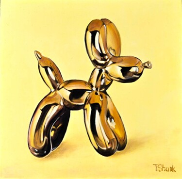 제목이 "Glass ballon Dog #2"인 미술작품 Tanya Shark로, 원작, 기름