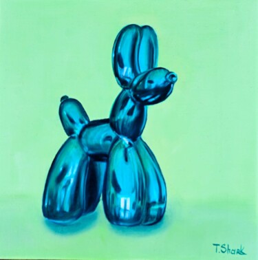 제목이 "Glass ballon Dog #4"인 미술작품 Tanya Shark로, 원작, 기름