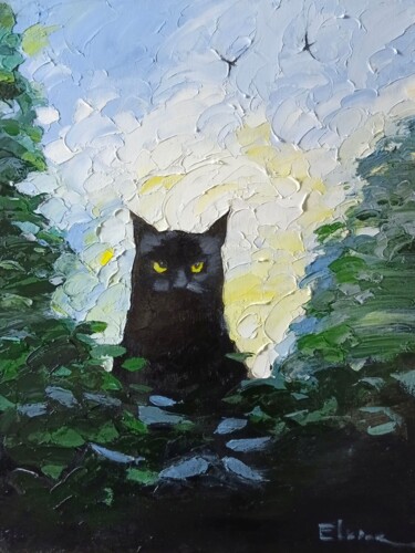 绘画 标题为“Watching birds” 由Julia Elkina, 原创艺术品, 油