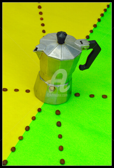 Photography titled "Pause café" by Frederic Hodiesne, Original Artwork, Digital Photography