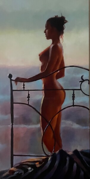 before dawn Painting titled "before dawn" by Karas Gleb, Original Artwork, Oil
