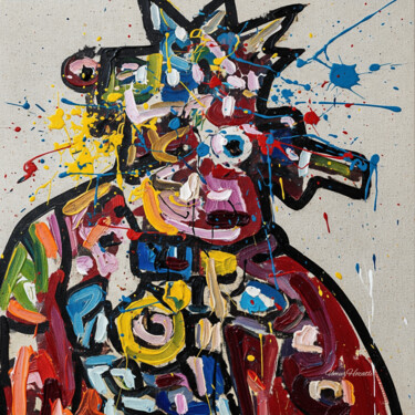 DANCE OF CHAOS: THE COLORFUL FACE OF ANTI-ART Arte digitale intitolato "DANCE OF CHAOS: THE…" da Umur Hozatli, Opera d'arte originale, Collage digitale