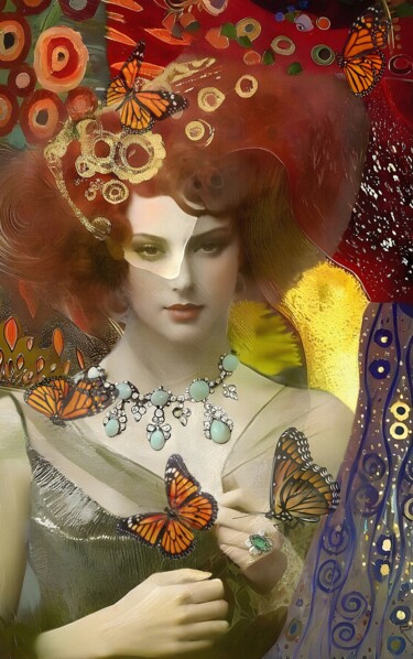 Butterfly Betrothal Arte digitale intitolato "Butterfly Betrothal" da Ashedinarockirart, Opera d'arte originale, Pittura digitale