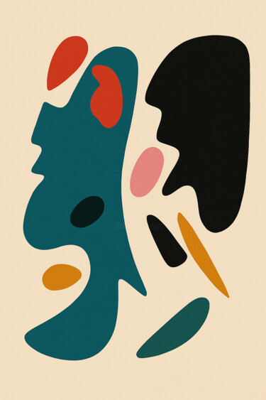 Éveil des Formes Intérieures Arte digitale intitolato "Éveil des Formes In…" da Yahya Ahssaini, Opera d'arte originale, Pittura digitale