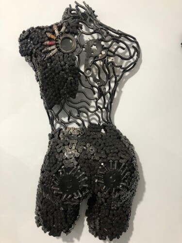Wall Art | Indoor Outdoor Art | Abstract Art | Women torso | 雕塑 标题为“Wall Art | Indoor O…” 由Youssef Ezzamani, 原创艺术品, 金属 安装在石上