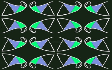 Organic Symmetry 1b4e5 Цифровое искусство под названием "Organic Symmetry 1b…" - Ken Lerner, Подлинное произведение искусства, 2D Цифровая Работа