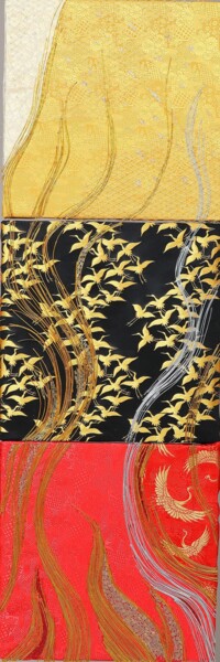 ascent.m - Kyoto 纺织艺术 标题为“ascent.m - Kyoto” 由Masako Nunokawa (nunowa), 原创艺术品, 纺织纤维
