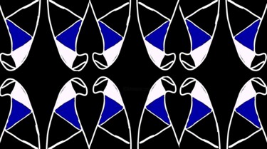 数字艺术 标题为“Organic Symmetry 1b…” 由Ken Lerner, 原创艺术品, 2D数字工作