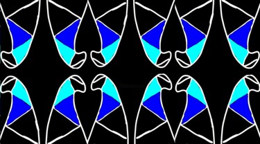 数字艺术 标题为“Organic Symmetry 1b…” 由Ken Lerner, 原创艺术品, 2D数字工作