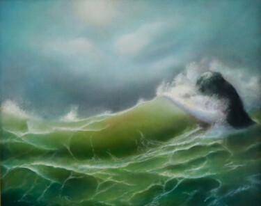 Sea as a Woman (Study after Sergey Lim) 绘画 标题为“Sea as a Woman (Stu…” 由Alexandra Ros, 原创艺术品, 油