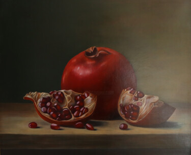 绘画 标题为“Pomegranates (After…” 由Alexandra Ros, 原创艺术品, 油