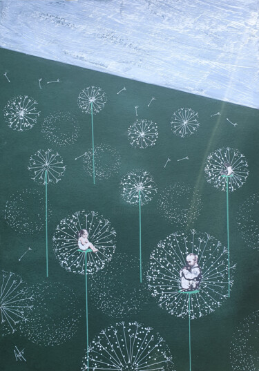 ""Childhood" 5" başlıklı Kolaj Loba-Nova Natalia tarafından, Orijinal sanat, Kolaj