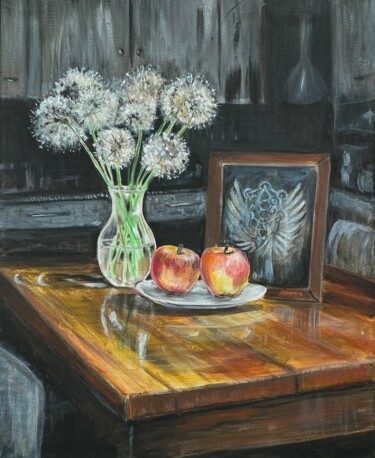 Still life dandellions Metatron "Still life dandelli…" başlıklı Tablo Ekaterina Cheremnova tarafından, Orijinal sanat, Akrilik Ahşap Sedye çerçevesi üzerine…
