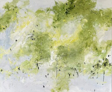 Fields of Green Pittura intitolato "Fields of Green" da Sabine Kay, Opera d'arte originale, Olio Montato su Telaio per barella in legno