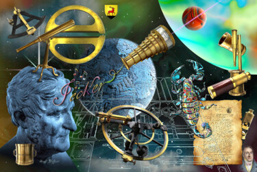 Digital Arts titled "Hommage à François-…" by Kempfi, Original Artwork, Digital Collage