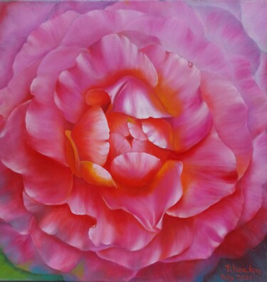 Radiance in Bloom Картина под названием "Radiance in Bloom" - Jihea Kim, Подлинное произведение искусства, Масло Установлен на Деревянная рама…